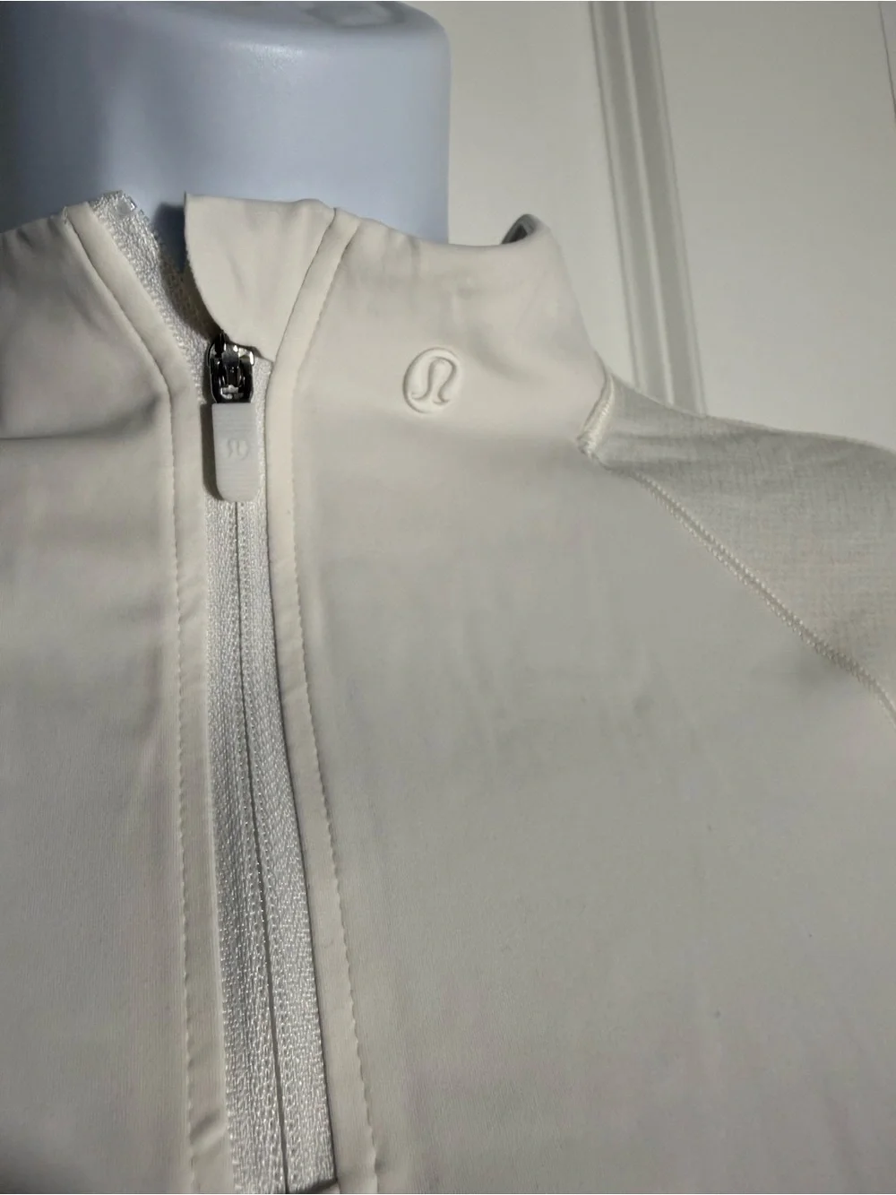 Lululemon Nulux Half-Zip Golf Short-Sleeve Shirt in White